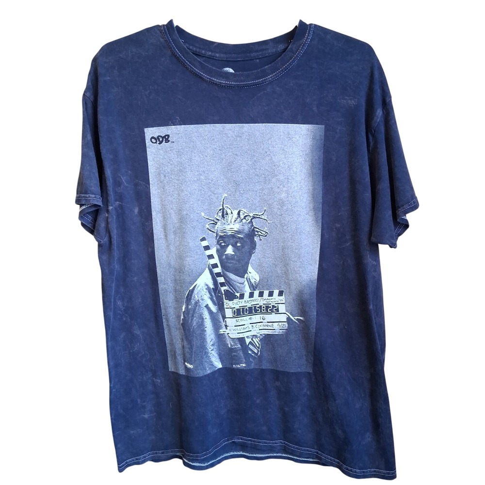 Ol' Dirty Bastard ODB Shimmy Shimmy Ya Director T-Shirt Blue M/L Official EUC
